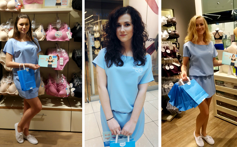 Hostessy podczas promocji Triumph