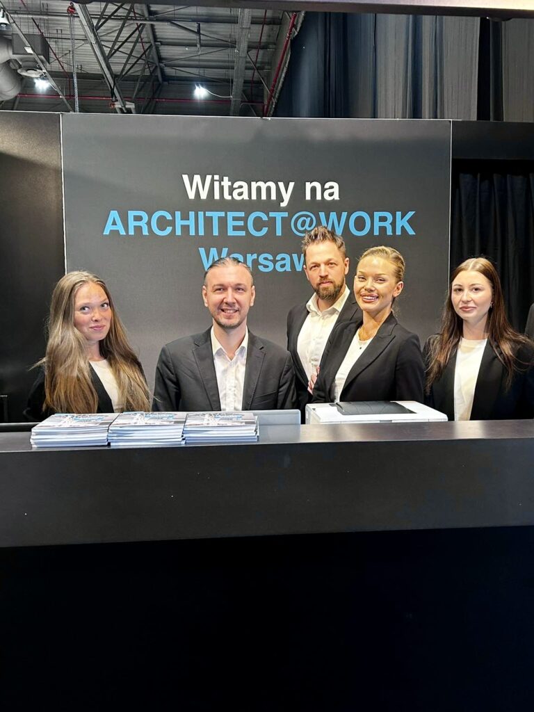 Zespół DNA Agencji Hostess na Targach ARCHITECT@WORK w Warszawie