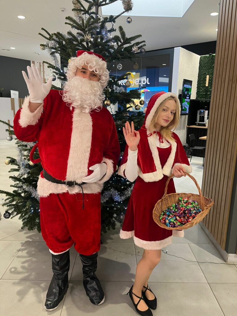 Mikołaj i Śnieżynka w Centrum Handlowym Viktor w Gdańsku - DNA agencja hostess